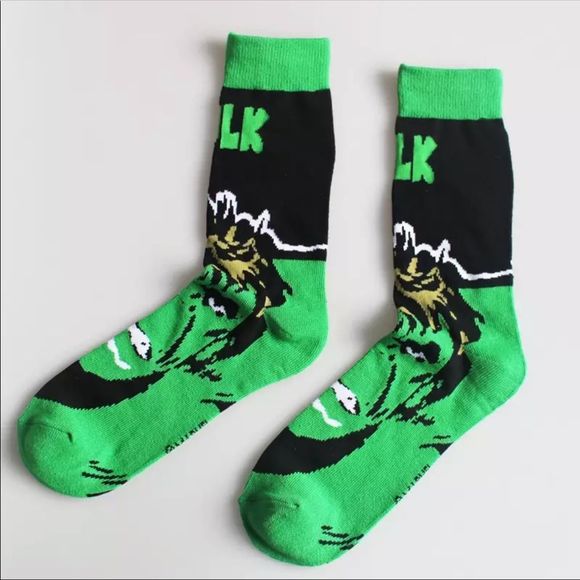 Hulk Socks DC Comics Bioworld Animated Incredible Hulk Unisex - Picture 2 of 5